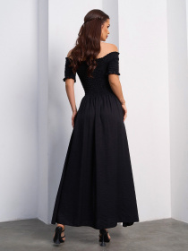 Сукня максі ISSA Plus модель SA-610_черный Фото