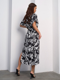 Сукня міді ISSA Plus модель SA-612_черный Фото