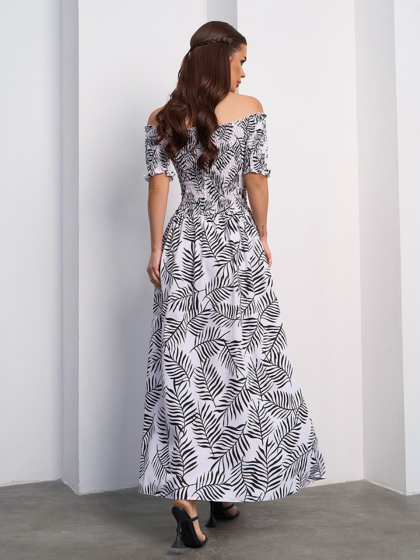 Сукня максі ISSA Plus модель SA-611_белый Фото