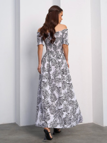 Сукня максі ISSA Plus модель SA-611_белый Фото