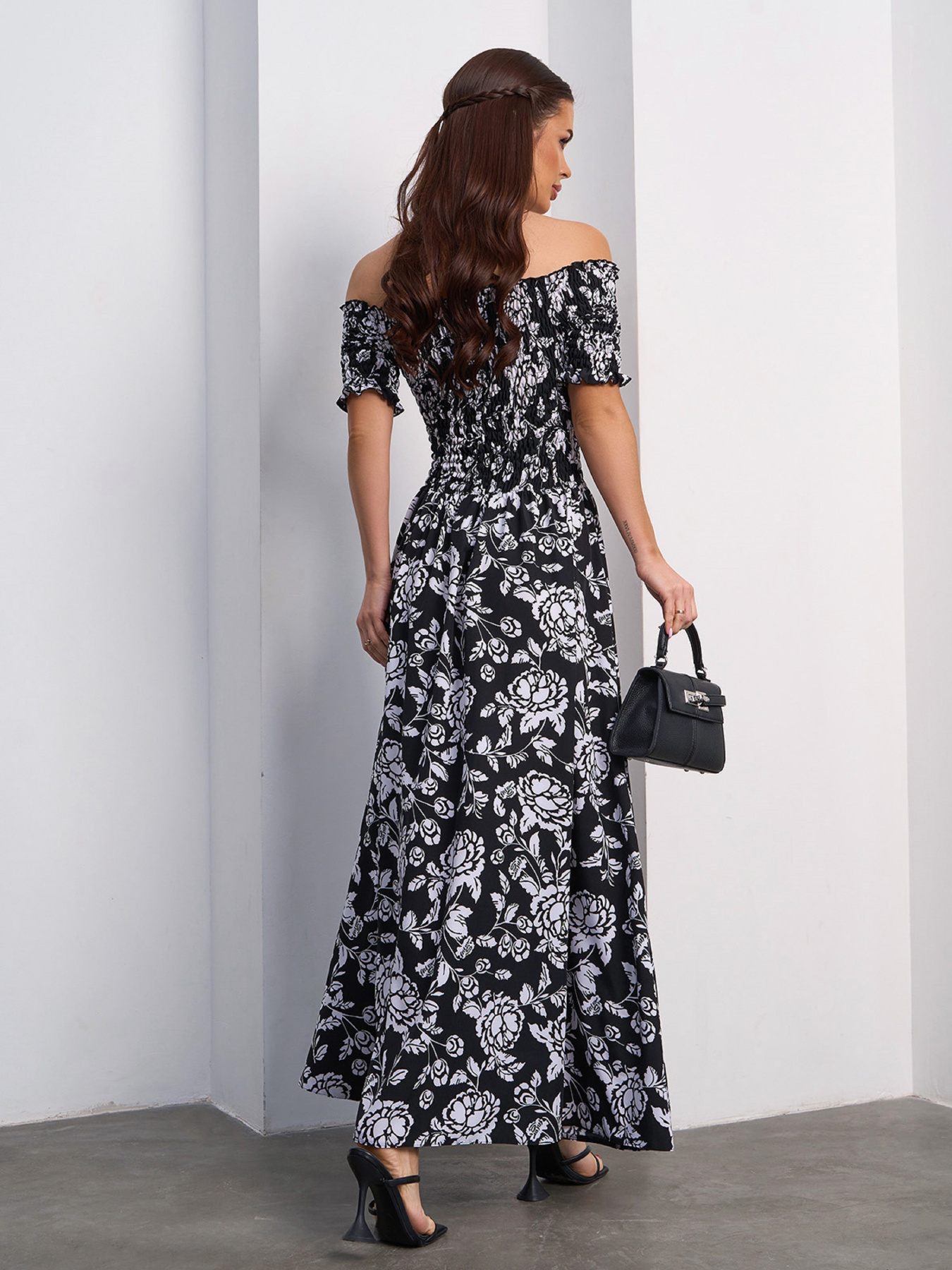 Сукня максі ISSA Plus модель SA-611_черный Фото