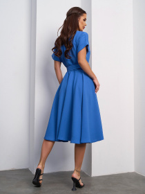 Платье миди ISSA Plus модель 14529_голубой Фото