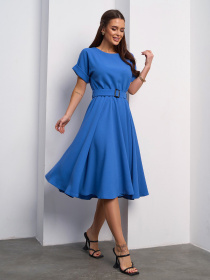 Платье миди ISSA Plus модель 14529_голубой Фото