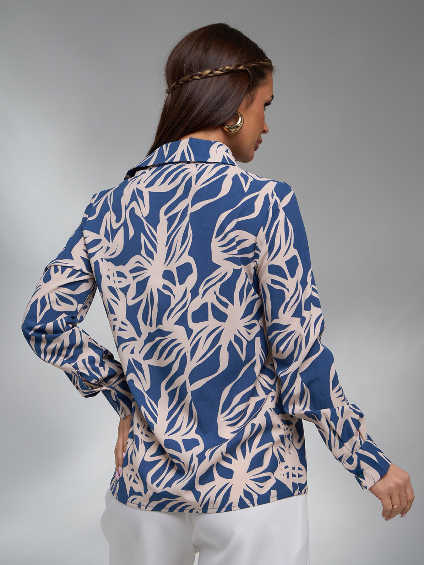 Сорочка повсякденна ISSA Plus модель 15121_синий Сорочка повсякденна ISSA Plus модель 15121_синий Фото