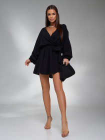 Сукня міні ISSA Plus модель 15122_черный Фото