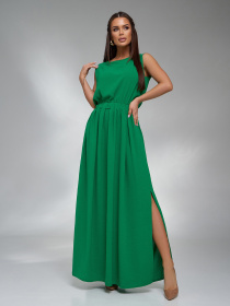 Платье макси ISSA Plus модель 14063_зеленый Фото