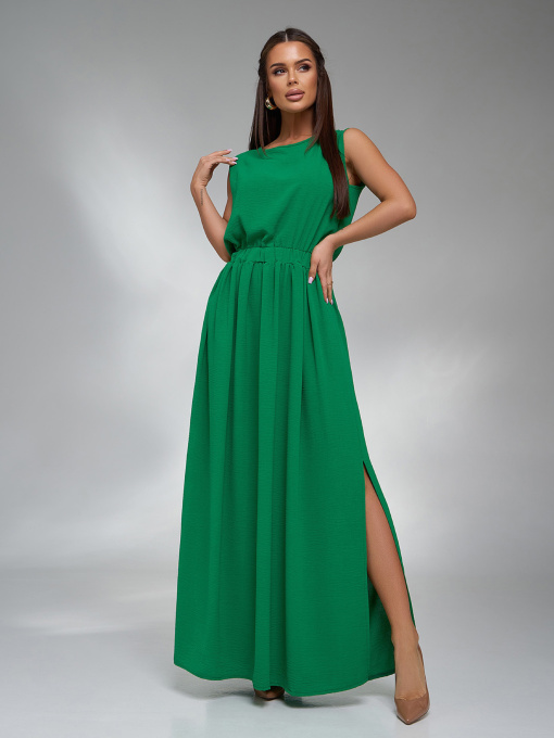 Платье макси ISSA Plus модель 14063_зеленый Фото
