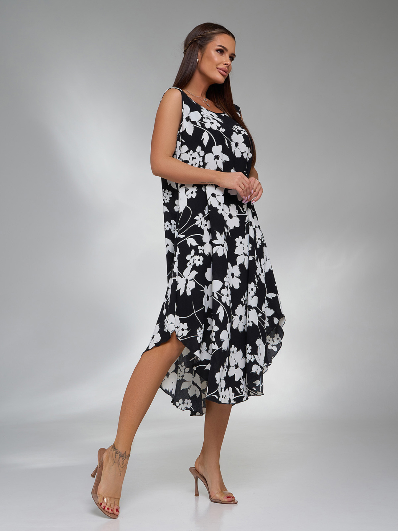 Сарафан ISSA Plus модель 14748_черный Сарафан ISSA Plus модель 14748_черный Фото