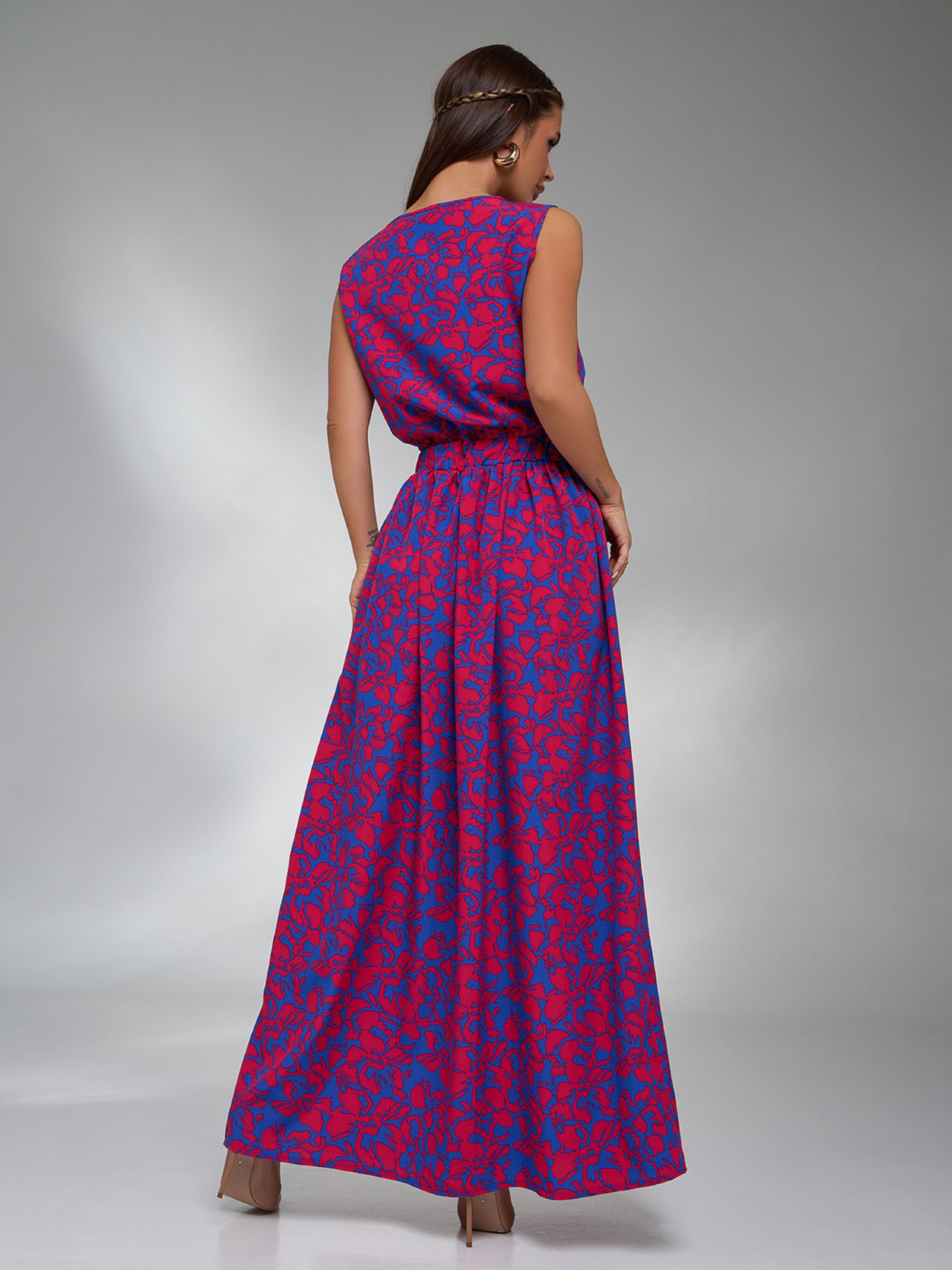 Сукня максі ISSA Plus модель 15123_синий Фото