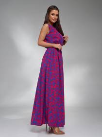 Сукня максі ISSA Plus модель 15123_синий Фото