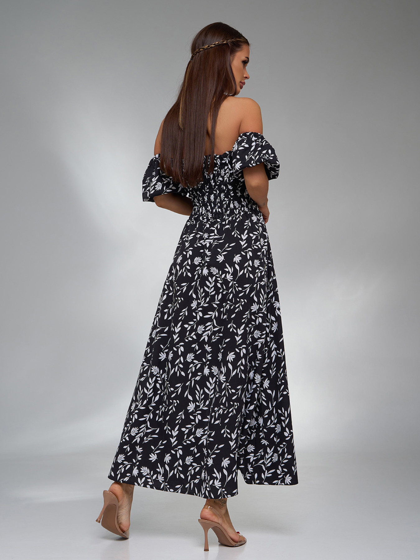 Сукня максі ISSA Plus модель SA-616A_черный Фото