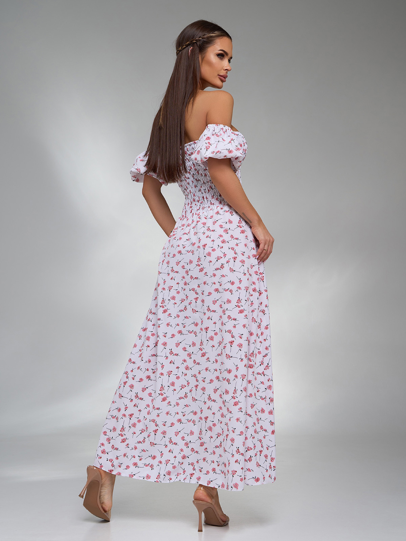 Платье макси ISSA Plus модель SA-616_белый Фото