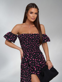 Платье макси ISSA Plus модель SA-616_черный Фото