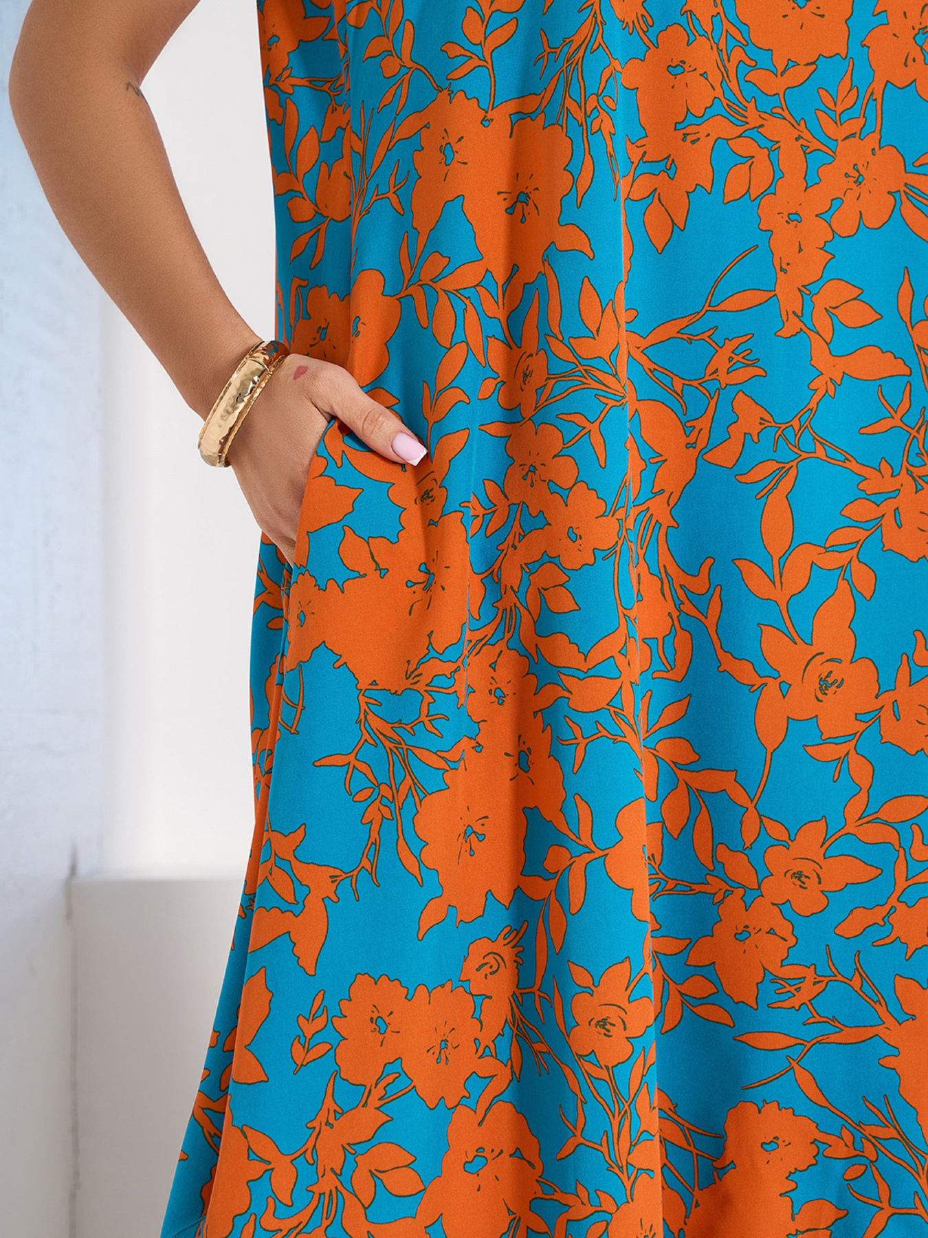 Сукня міді ISSA Plus модель 15132_бирюзовый Фото