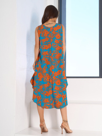 Сукня міді ISSA Plus модель 15132_бирюзовый Фото