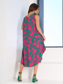 Платье миди ISSA Plus модель 15132_зеленый Фото