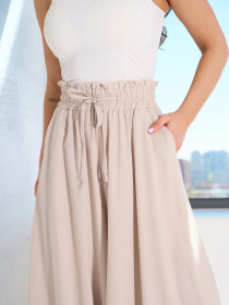 Брюки палаццо ISSA Plus модель SA-527A_бежевый Фото