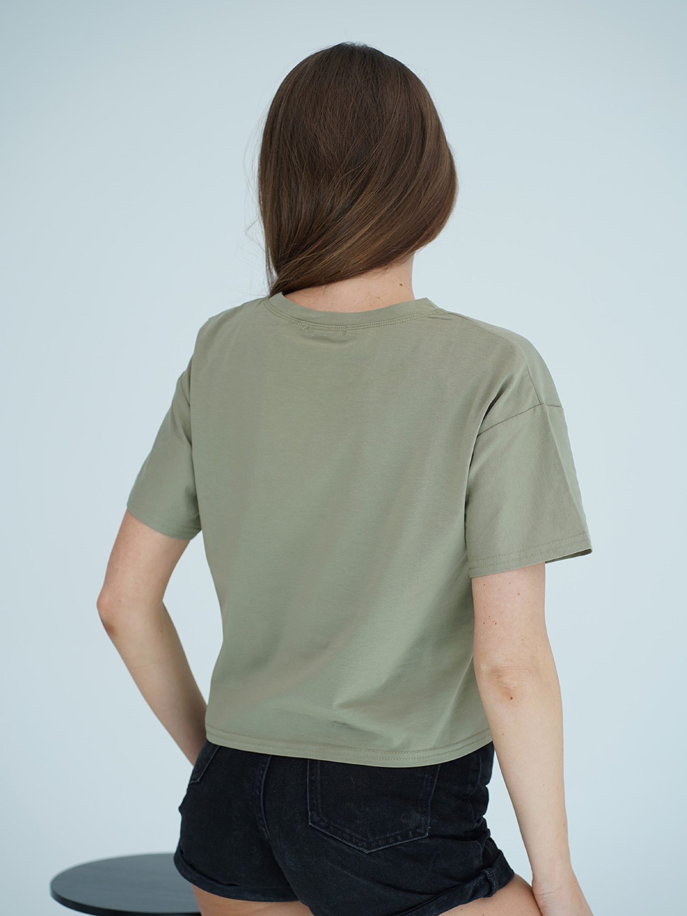 Футболка ISSA Plus модель WN20-709_хаки Футболка ISSA Plus модель WN20-709_хаки Фото