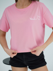 Футболка ISSA Plus модель WN20-709_розовый Футболка ISSA Plus модель WN20-709_розовый Фото