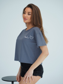 Футболка ISSA Plus модель WN20-709_темно_серый Фото