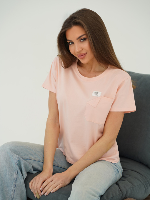 Футболка ISSA Plus модель WN20-710_розовый Фото