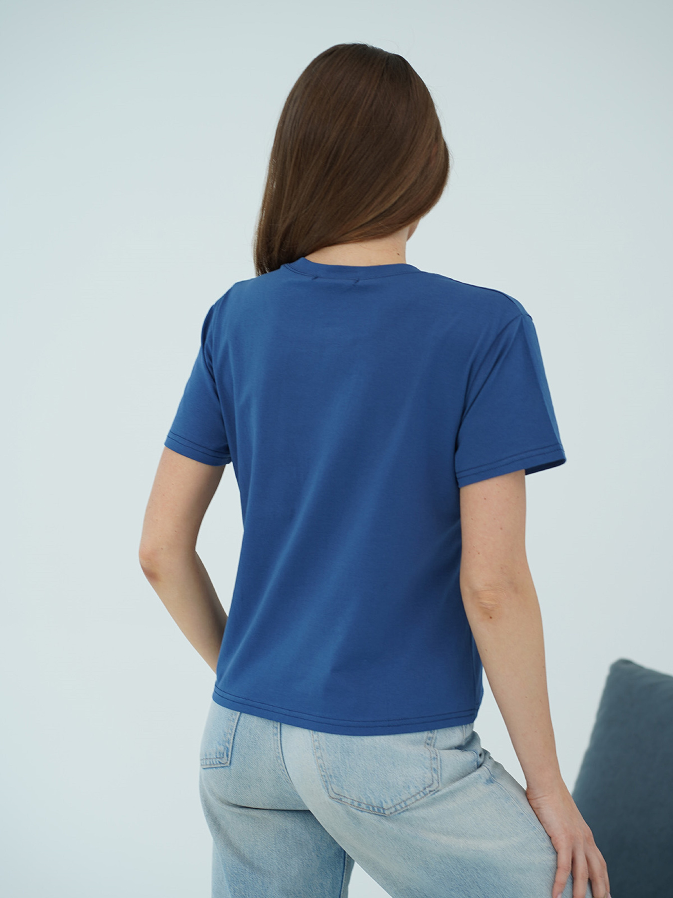 Футболка ISSA Plus модель WN20-710_темно_синий Фото