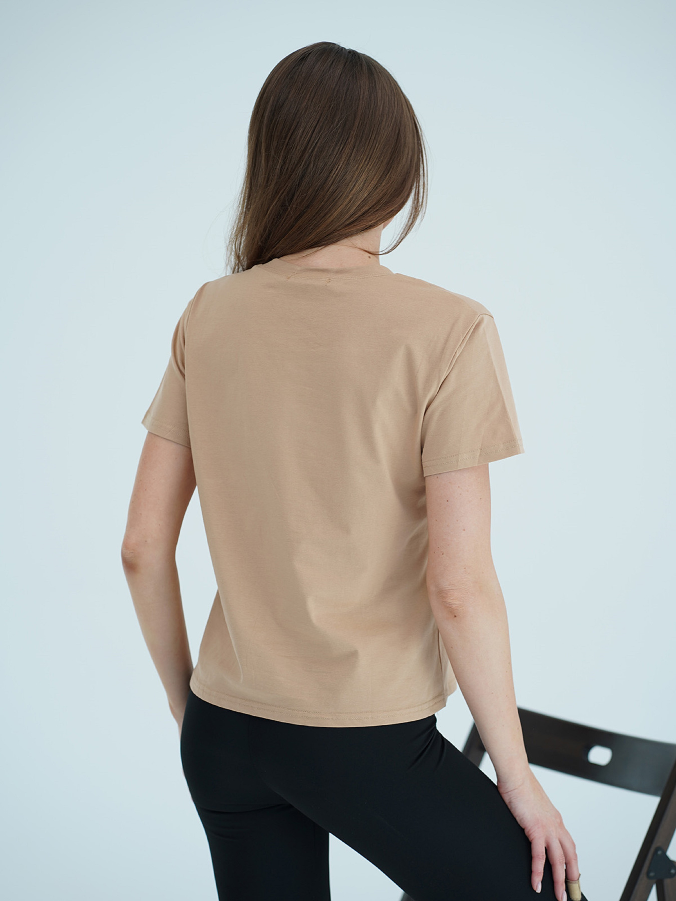 Футболка ISSA Plus модель WN20-710_бежевый Фото