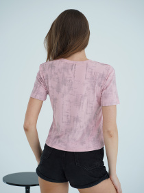 Футболка ISSA Plus модель WN20-711_розовый Фото