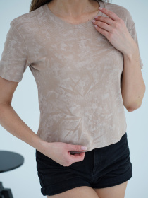 Футболка ISSA Plus модель WN20-712_бежевый Фото