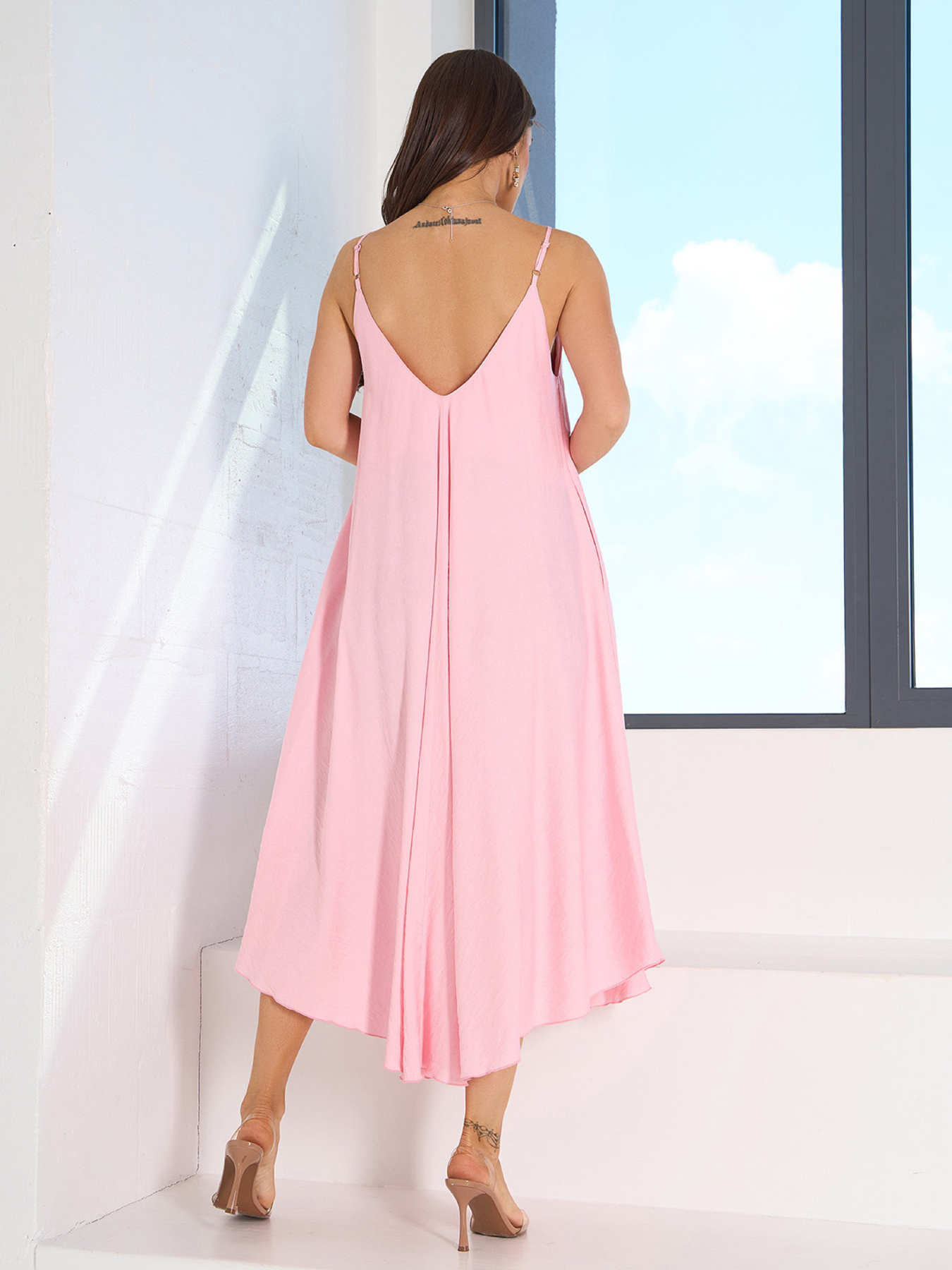 Сарафан ISSA Plus модель 14799_розовый Фото