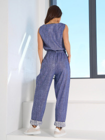 Повседневный костюм ISSA Plus модель 15101_синий Фото