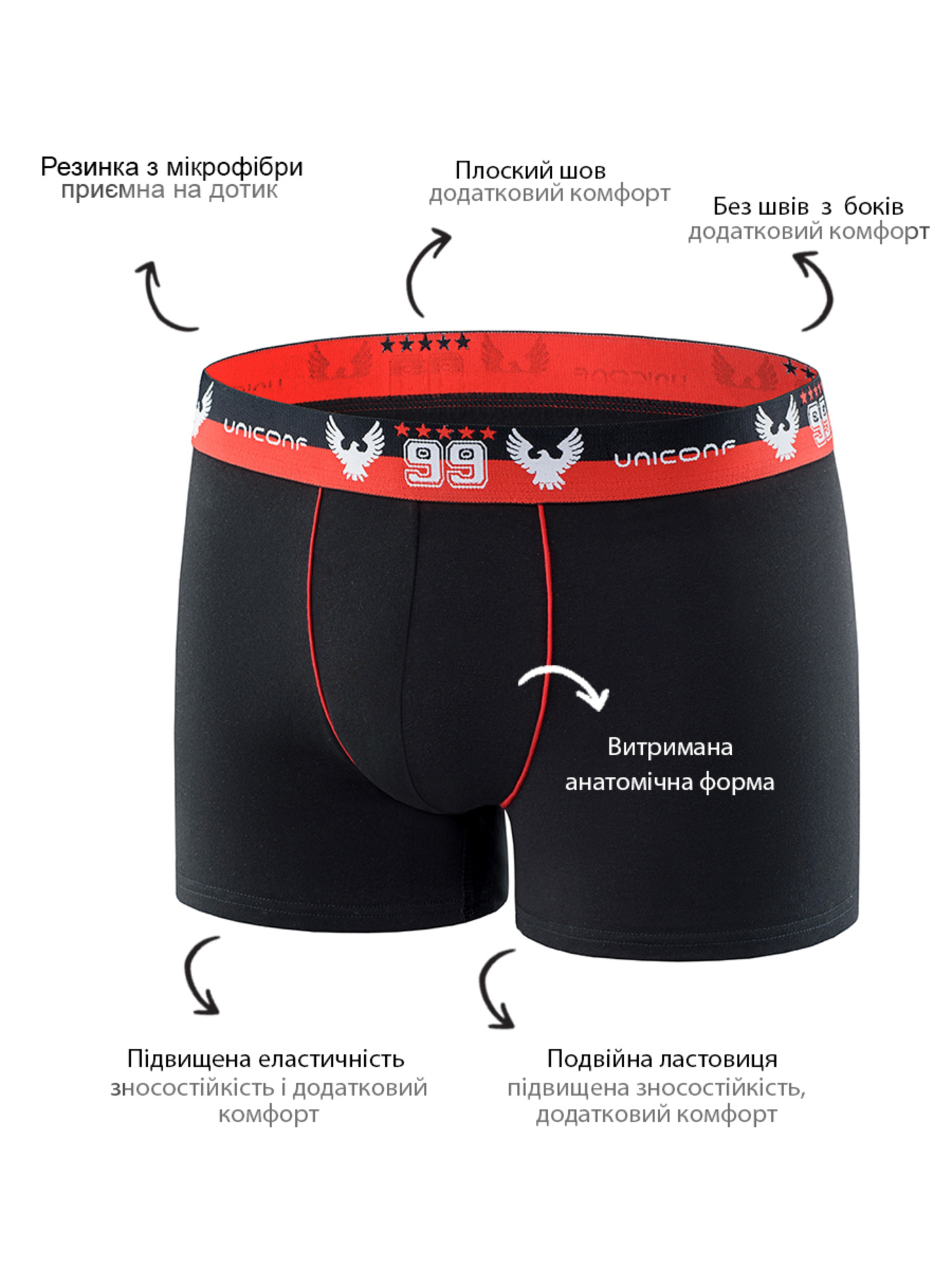 Трусы Uniconf модель BB12RBL Фото