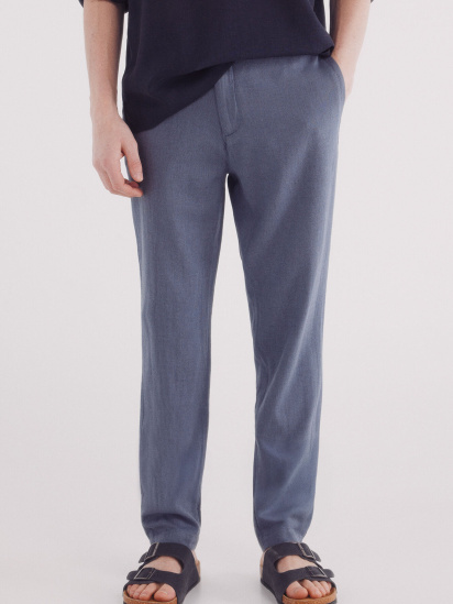 Штани крою Slim fit з льону модель 1559353-15 — фото - INTERTOP
