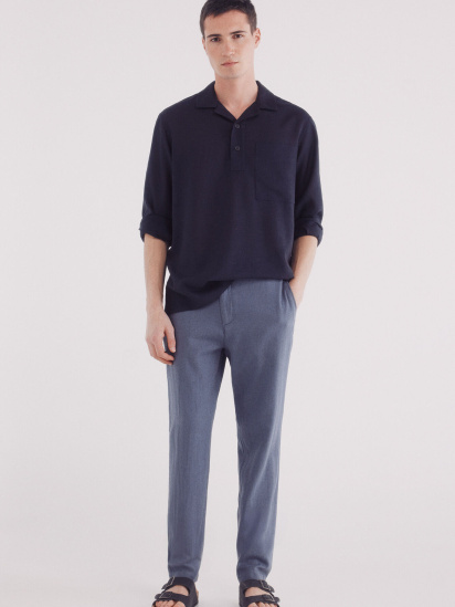 Брюки кроя Slim fit из льна модель 1559353-15 - фото