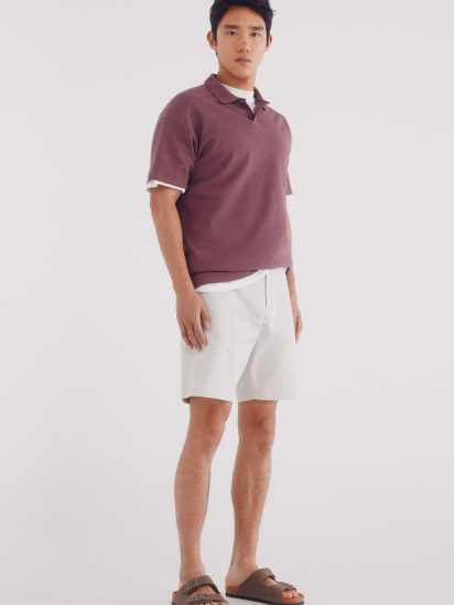 Футболка-поло кроя regular fit с вафельной фактурой модель 4409006-68 — фото 3 - INTERTOP