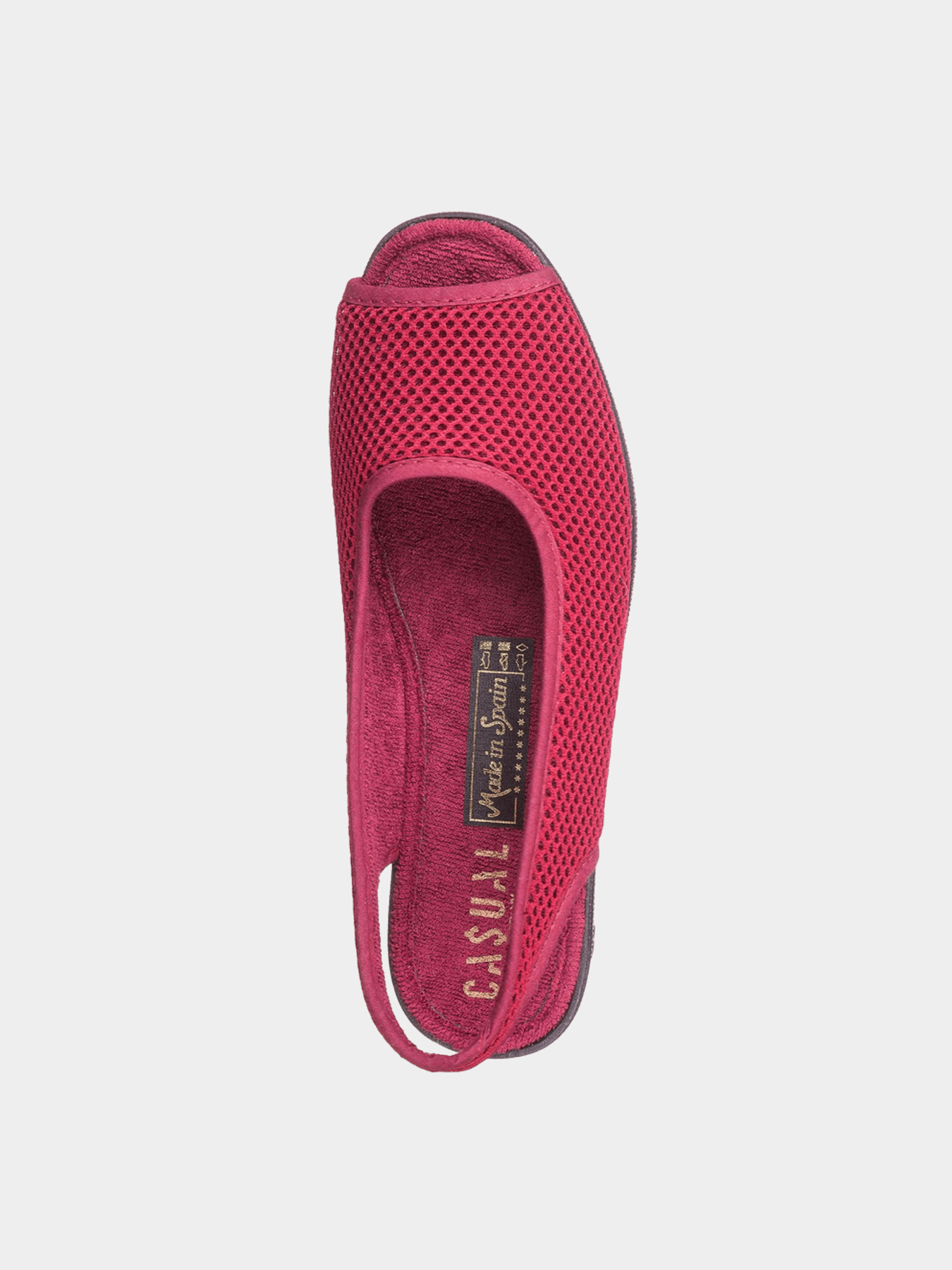 Босоніжки Casual модель Кеж-S 267 bordo-ж-181 Фото