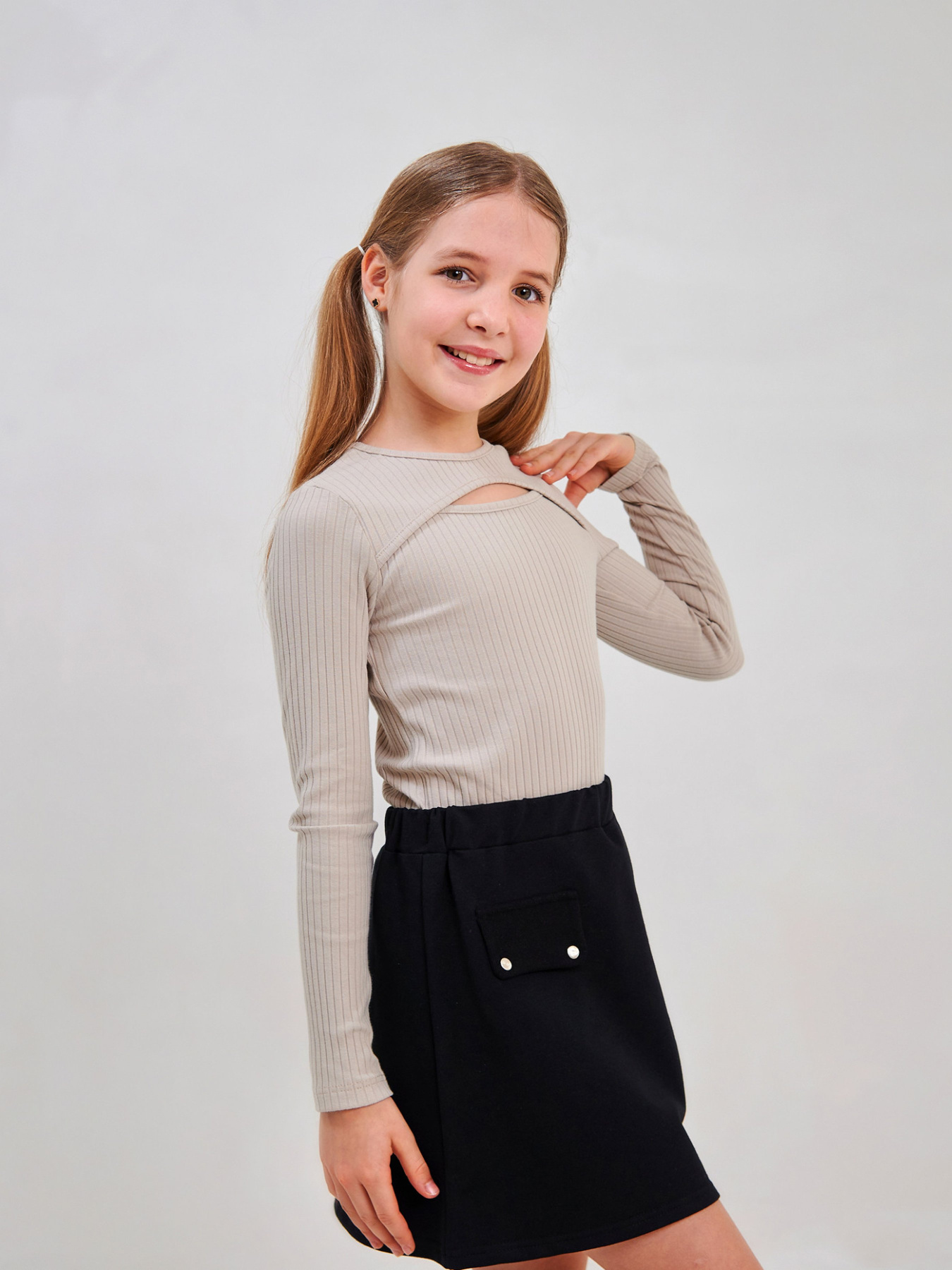 Лонгслів SMIL модель smil_114975-sero-bezevyj Фото