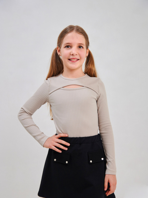 Лонгслив SMIL модель smil_114975-sero-bezevyj Фото