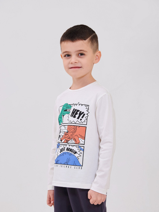 Лонгслив SMIL модель smil_114006-molocnyj Фото