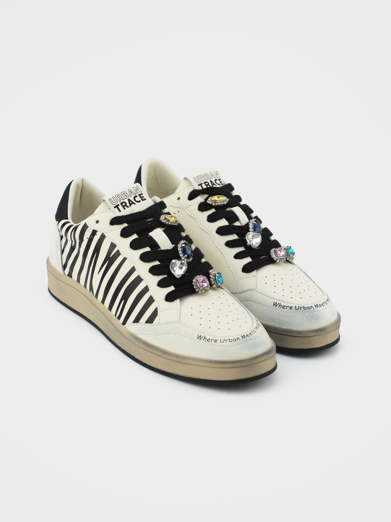 Кеды низкие URBAN TRACE модель UT24-W-1134-2_pr-nt_zebra Фото