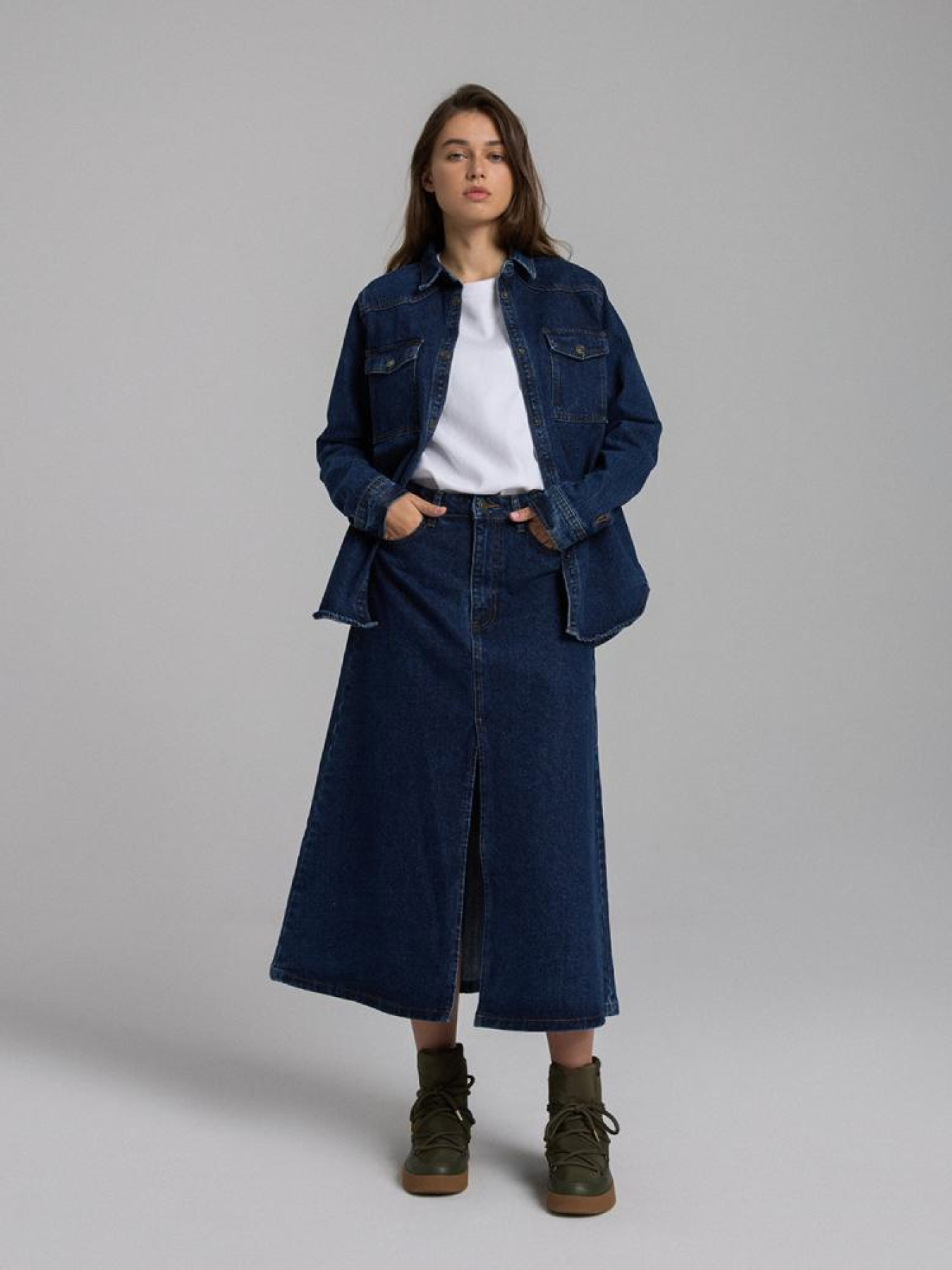 Джинсова спідниця DIVERSE модель 10045832 Фото