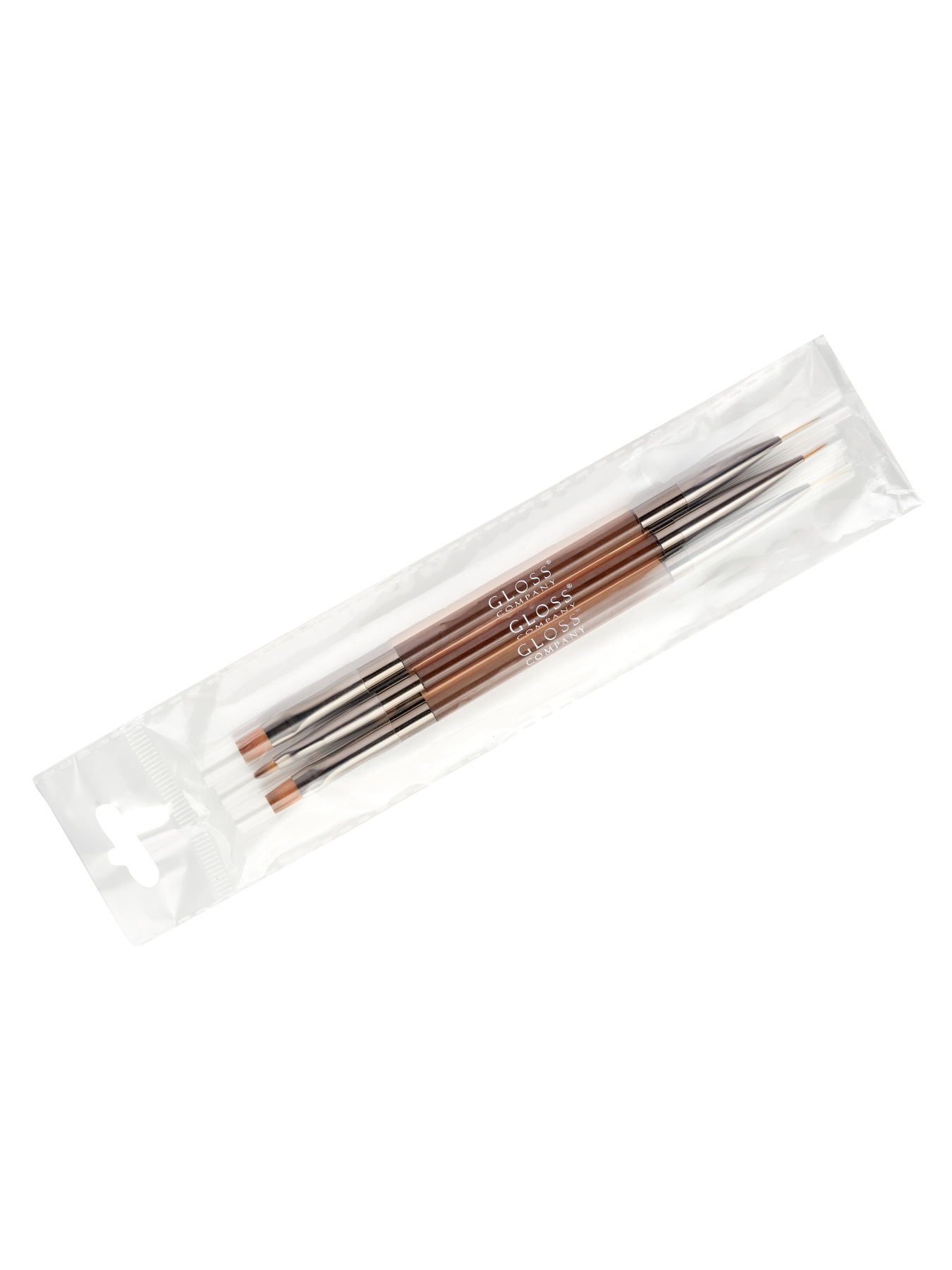 Набір двосторонніх пензликів GLOSS, 3 шт Пензлики GLOSS COMPANY модель 4823271407516 Набір двосторонніх пензликів GLOSS, 3 шт Пензлики GLOSS COMPANY модель 4823271407516 Фото