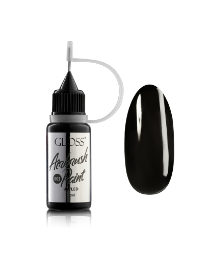 Фарба для аерографа GLOSS Airbrush Paint 003, темний графіт модель 4823271408087 - фото