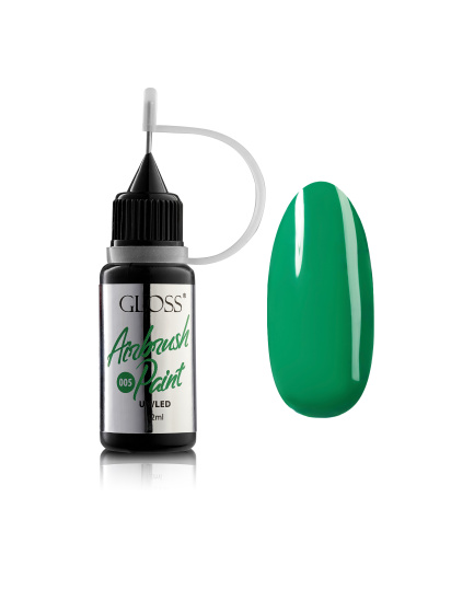 Фарба для аерографа GLOSS Airbrush Paint 005, смарагдовий модель 4823271408100 - фото