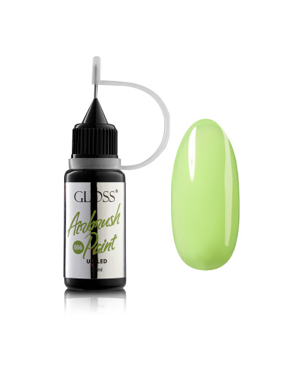 Фарба для аерографа GLOSS Airbrush Paint 006, лаймовий модель 4823271408117 - фото