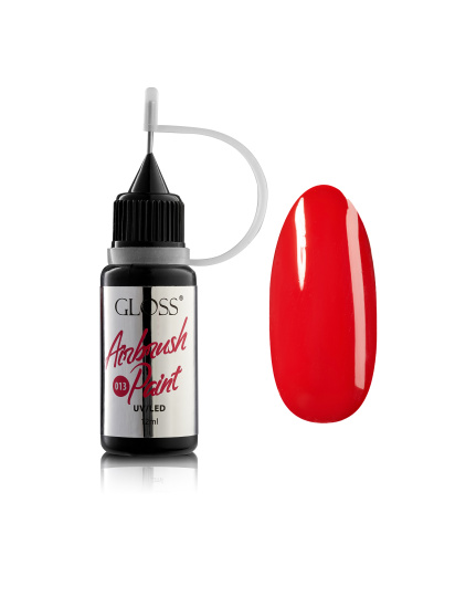 Фарба для аерографа GLOSS Airbrush Paint 013, темно-червоний модель 4823271408148 - фото