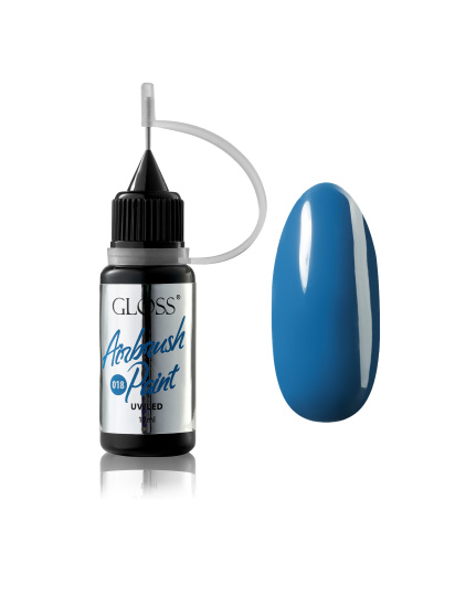 Фарба для аерографа GLOSS Airbrush Paint 018, глибокий синій модель 4823271408858 - фото
