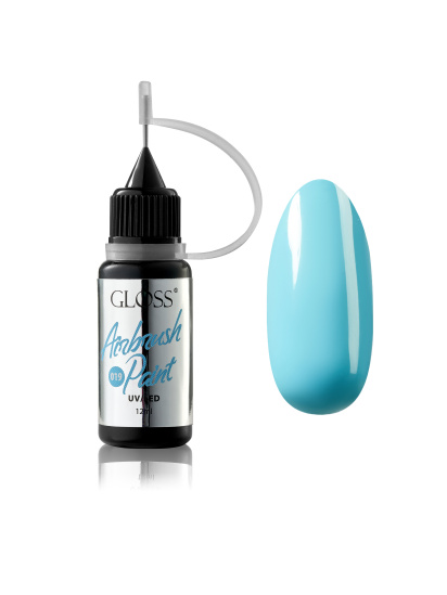 Фарба для аерографа GLOSS Airbrush Paint 019, небесний модель 4823271408865 - фото