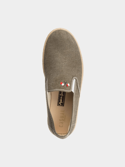 Эспадрильи Casual модель Кеж-Q 7617 khaki-м-191 — фото 4 - INTERTOP