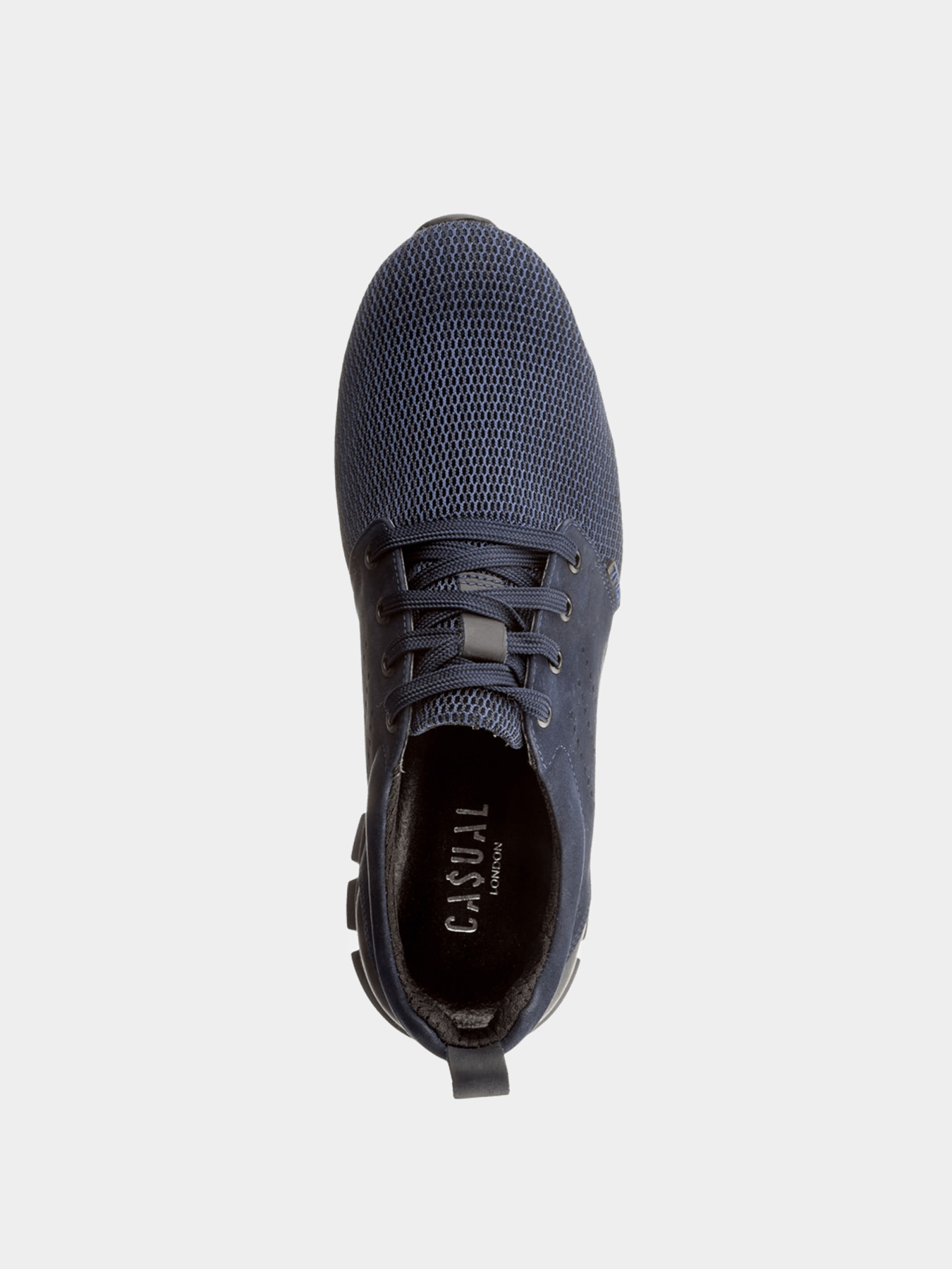 Кроссовки повседневные Casual модель Кеж-130234(12) нубук синий-191 Фото